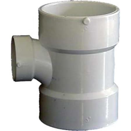 Genova Genova Products 71132 3 in. X 3 in. X 2 in. Sch. 40 PVC-DWV Reducing Sanitary Tees 71132